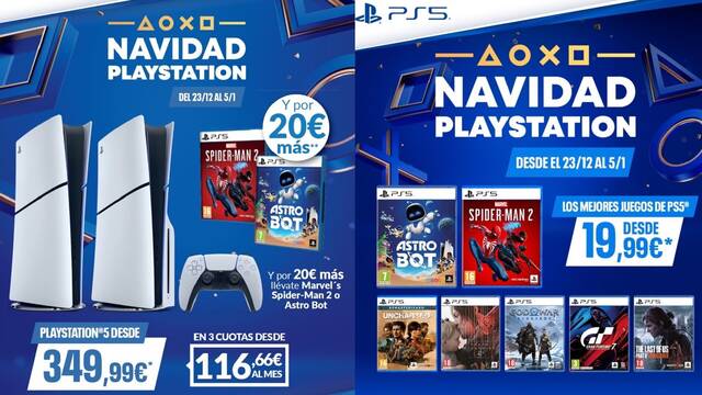GAME rebaja PlayStation 5 desde 349,99 euros estas Navidades y permite a�adir un juego por 20 � m�s