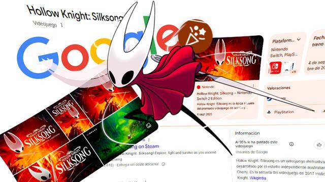 Google esconde un gui�o a Silksong y esto es lo que pasa si buscas el nombre del nuevo Hollow Knight.