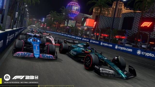 F1 23 muestra por primera vez un gameplay del nuevo circuito de Las Vegas