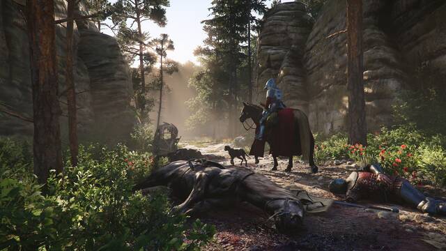 Esta vista aérea del mapa de Kingdom Come Deliverance 2 parece una foto y demuestra el realismo del juego