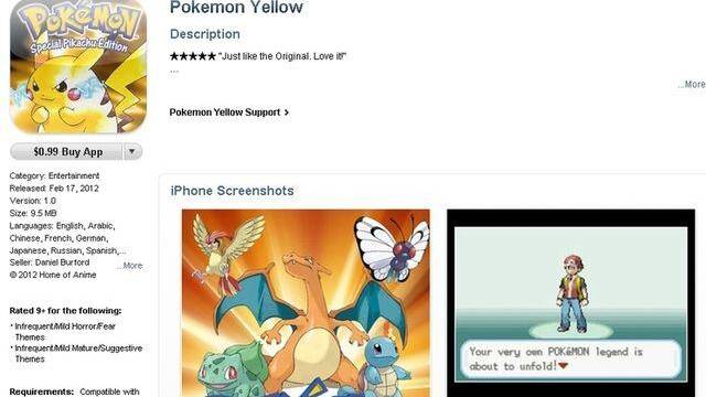 Un falso Pokémon Amarillo desata la polémica sobre estafas en la App Store