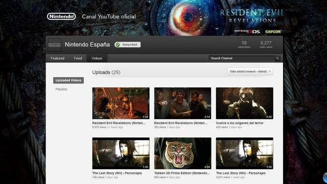 Nintendo España presenta su canal de YouTube