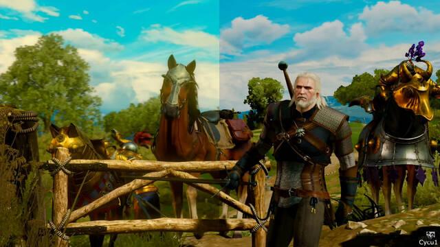 The Witcher 3 comparativa Switch PS4 Pro