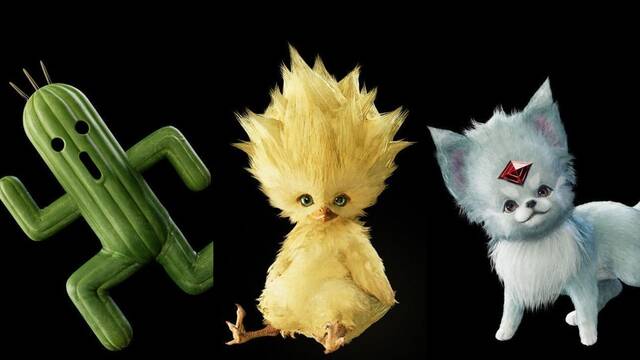 FFVII remake chocobito, rub� y cactilio