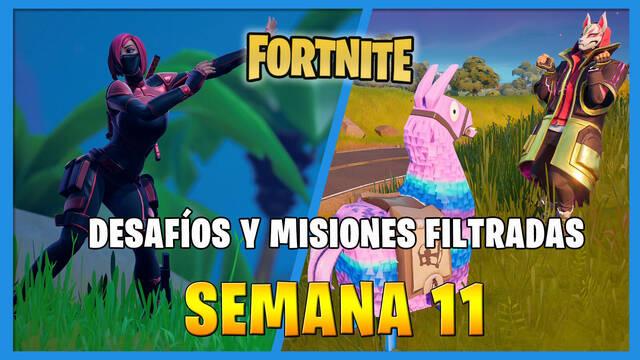 desaf�os de Fortnite de la semana 11 filtrados
