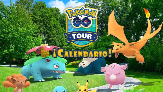 Tour de Pokémon GO: Kanto - Calendario de horas y desafíos de colección