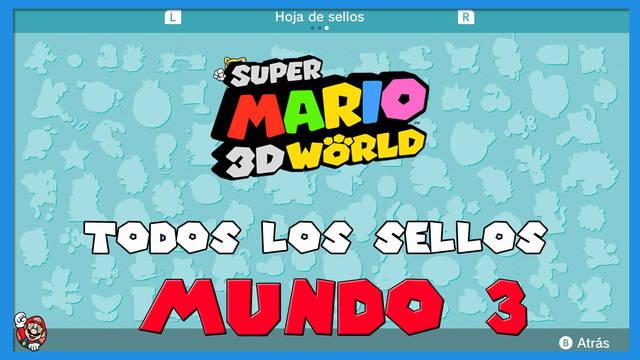 Super Mario 3D World: TODOS los sellos del Mundo 3 - Super Mario 3D World + Bowser's Fury