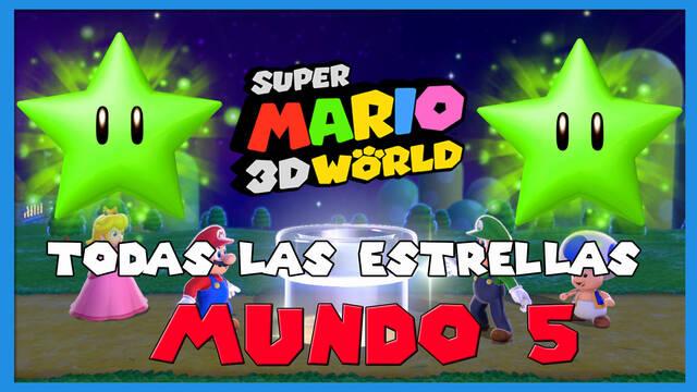 Super Mario 3D World: TODAS las estrellas del Mundo 5 - Super Mario 3D World + Bowser's Fury