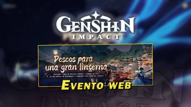 Genshin Impact: Evento web Deseos para una gran linterna con Protogemas gratis