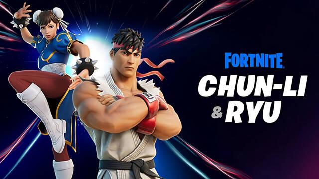 Ryu y Chun-Li de Street Fighter llegan hoy a Fortnite