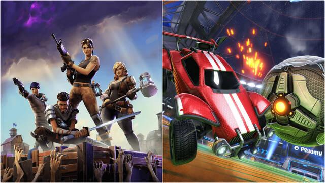 Fortnite Rocket League paVos y cr�ditos cajas de bot�n llamas