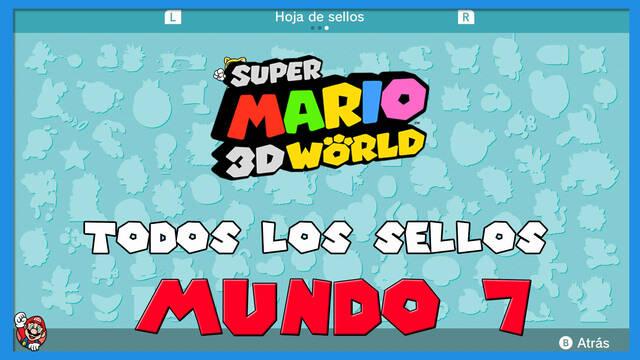 Super Mario 3D World: TODOS los sellos del Mundo 7 - Super Mario 3D World + Bowser's Fury