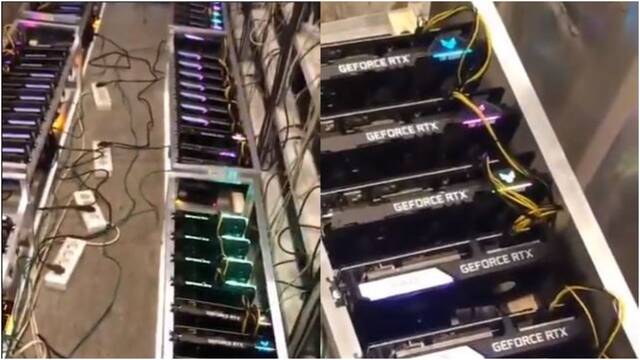 Esta mina de Ethereum utiliza casi 100 gr�ficas RTX de NVIDIA