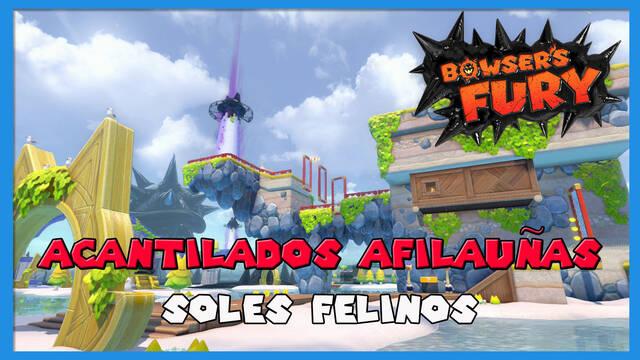 TODOS los Soles felinos de Acantilados Afilau�as en Bowser's Fury - Super Mario 3D World + Bowser's Fury