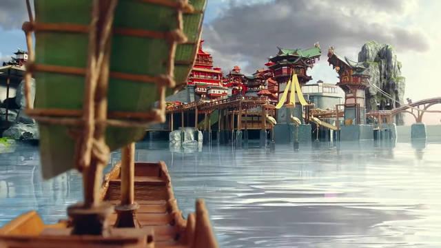 Recrea una ciudad de Genshin Impact 