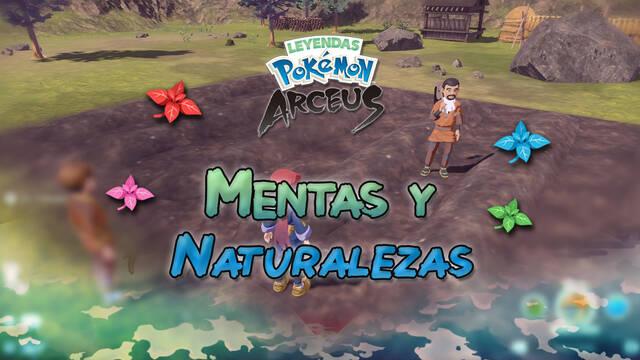 Conseguir mentas y cambiar las naturalezas en Leyendas Pokémon Arceus