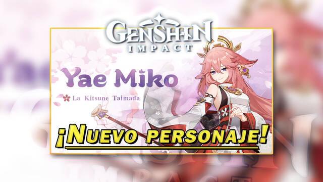 Genshin Impact presenta a Yae Miko: Tr�iler y habilidades
