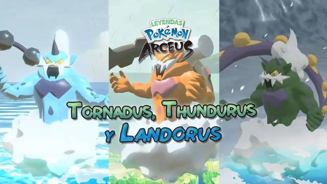 Tornadus, Thundurus y Landorus en Leyendas Pokémon Arceus: ¿Cómo conseguirlos?