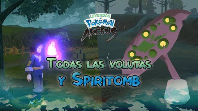 TODAS las volutas de luz nocturnas en Leyendas Pokémon Arceus y Spiritomb