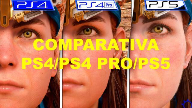 Horizon Forbidden West comparativa entre PS5, PS4 y PS4 Pro gráficos tiempos de carga y más