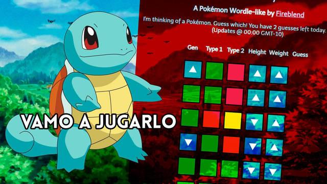 Squirdle es un Wordle pero con nombres de Pok�mon en lugar de palabras.