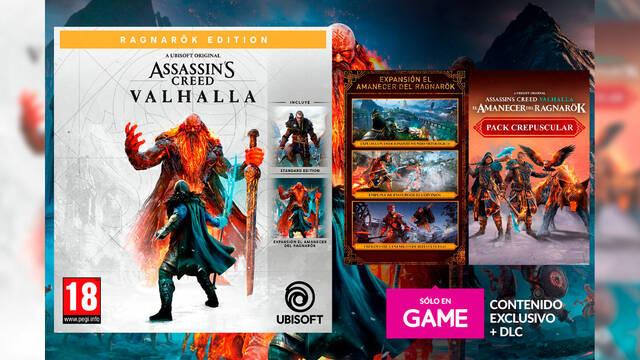 Reserva Assassin's Creed Valhalla Ragnarok Edition en GAME con DLC y expansión