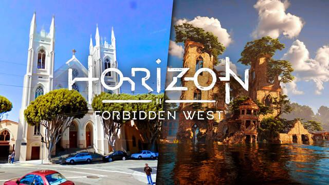 Comparativa Horizon Forbidden West y localizaciones reales de Estados Unidos