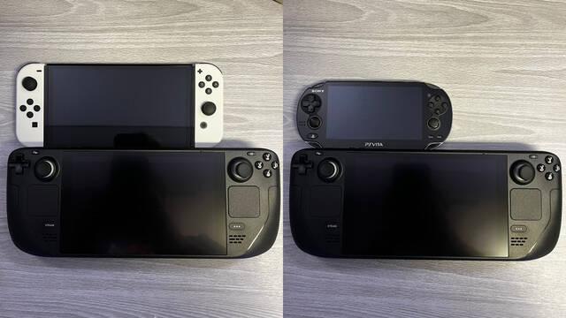 Comparan el tama�o de Steam Deck con Switch, Game Boy, PS Vita, Lynx y hasta un pl�tano