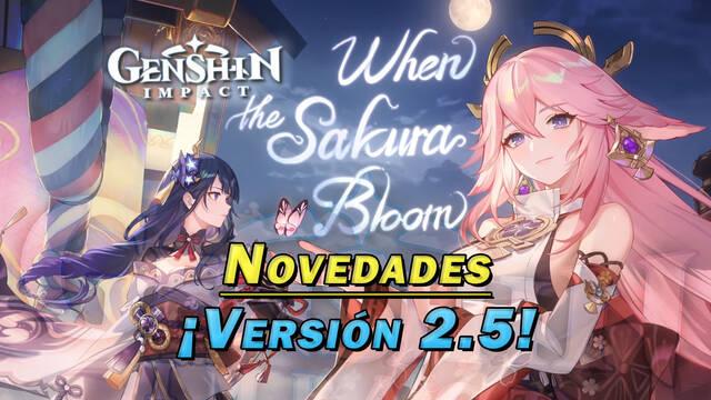 Genshin Impact: Todas las novedades de la v2.5