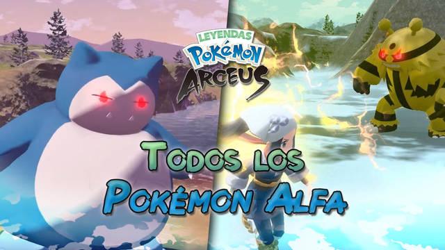 Pokémon Alfa en Leyendas Pokémon Arceus: Dónde aparecen y cómo capturarlos - Leyendas Pokémon Arceus