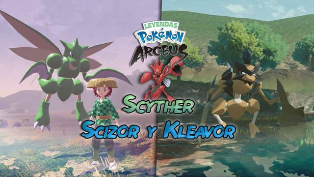 Conseguir a Scyther, Scizor o Kleavor en Leyendas Pokémon Arceus