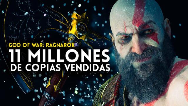 God of War: Ragnarok supera los 11 millones de copias vendidas.