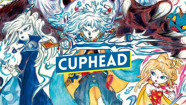 Cuphead ilustraci�n de Yoshitaka Amano artista de Final Fantasy edici�n f�sica japonesa