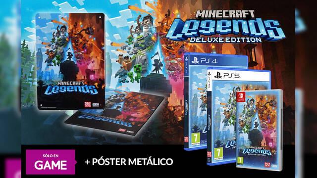 Reserva Minecraft Legends para llevarte de regalo un póster metálico