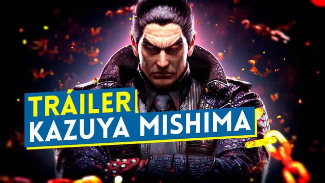 Tekken 8 tráiler Kazuya Mishima gameplay en acción jugabilidad