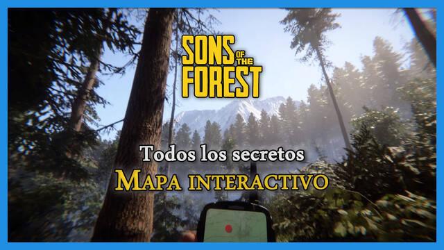 Mapa interactivo de Sons of the Forest: TODOS los recursos, armas y secretos - Sons of the Forest
