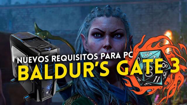 Nuevos requisitos para PC de Baldur's Gate 3