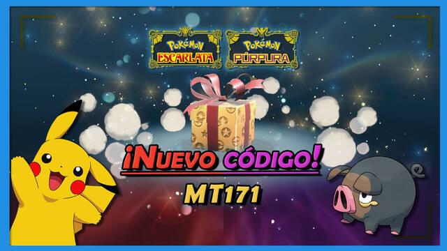 Pokémon Escarlata y Púrpura - Nuevo código regalo con una MT171 Teraexplosión