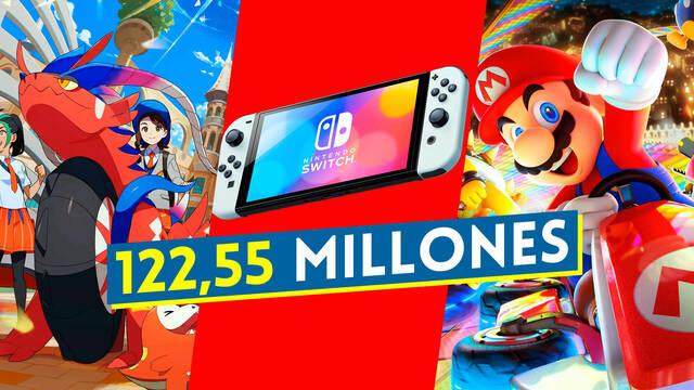 Nintendo Switch es la tercera consola más vendida de la historia con 122,55 millones de sistemas vendidos