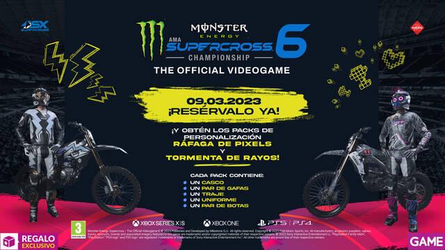 Reserva Monster Energy Supercross - The Official Videogame 6 en GAME con DLC exclusivo de regalo