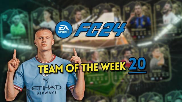 EA Sports FC 24: TOTW 20 ya disponible - Plantilla de cartas