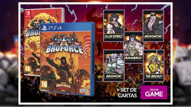 Reserva Broforce en GAME y ll�vate un set de cartas exclusivo de regalo