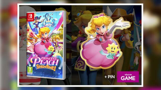 Pin-cesa por sorpresa. Reserva en GAME Princess Peach Showtime! y ll�vate de regalo un pin exclusivo
