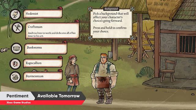 Grounded y Pentiment, hasta ahora exclusivos de Xbox, salen en Switch. Pentiment llega mañana