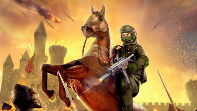 Kingmakers juego de acci�n medieval con armas, pistolas y veh�culos modernos