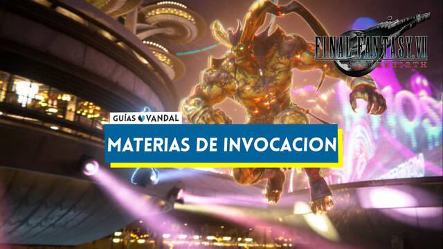 Todas las materias de invocaci�n en Final Fantasy VII Rebirth y c�mo conseguirlas - Final Fantasy VII Rebirth