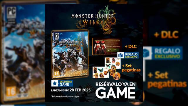 Monster Hunter Wilds reserva edici�n f�sica de PC exclusiva en GAME