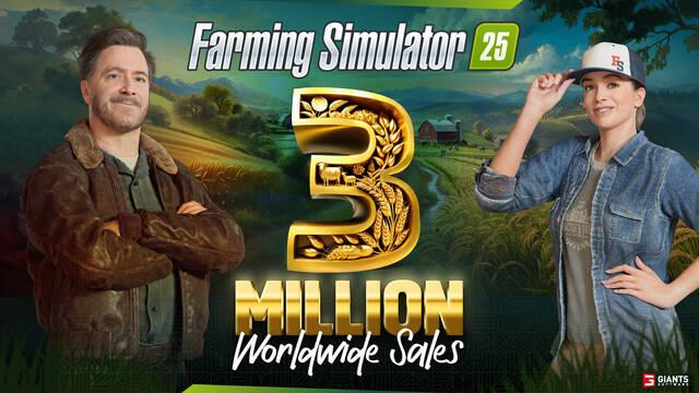 Farming Simulator 25 supera los 3 millones de copias vendidas