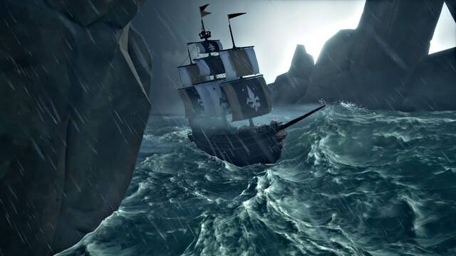 Utiliza las tormentas y las islas - Sea of Thieves