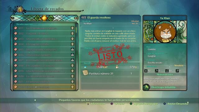 Recado Especial 022 - El guardia revoltoso - Ni No Kuni II: El Renacer de un Reino